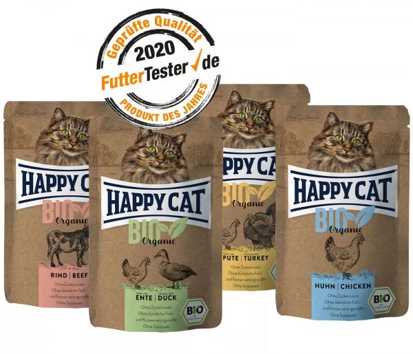 HAPPY CAT - Bio Mixpaket 4 x 85g